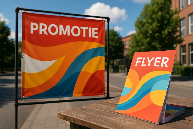Spandoeken en flyers: effectieve promotiemiddelen op maat