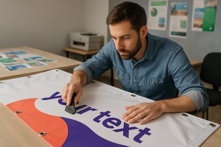 Personaliseer je spandoek